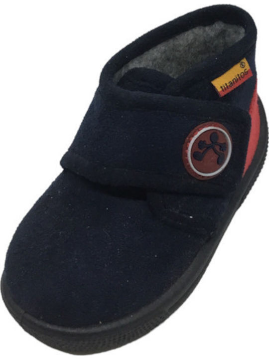 Titanitos Anatomic Kids Slippers Boots Blue