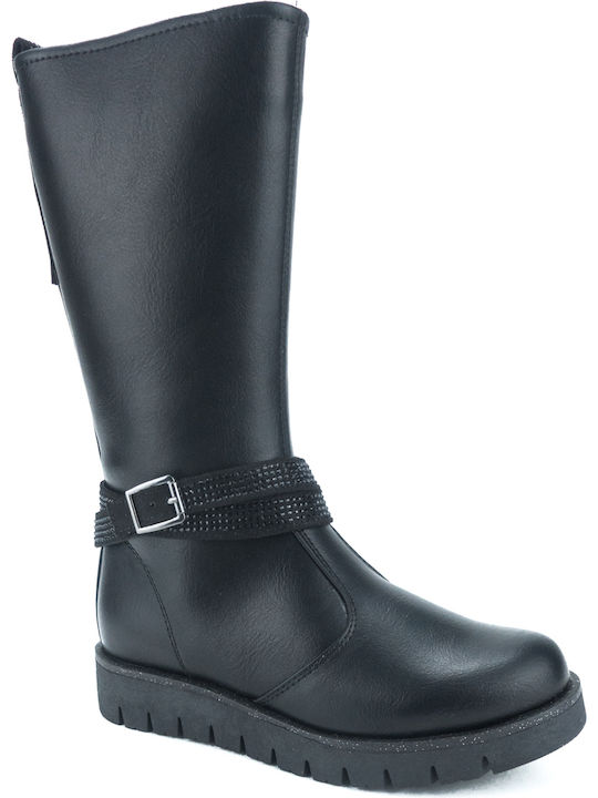 Asso Ag-9352/7955093 Black Kids Boots