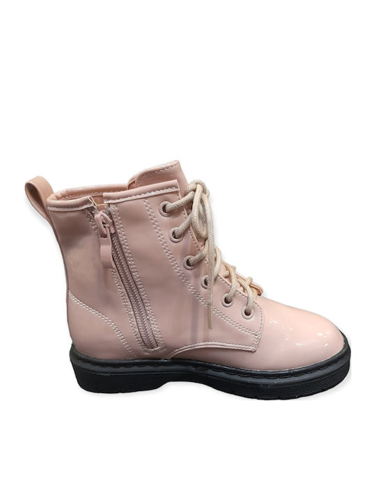 Kinderstiefel Rosa Lackleder Herz