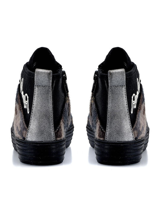 Papistas Kids Kids Boots with Laces Black