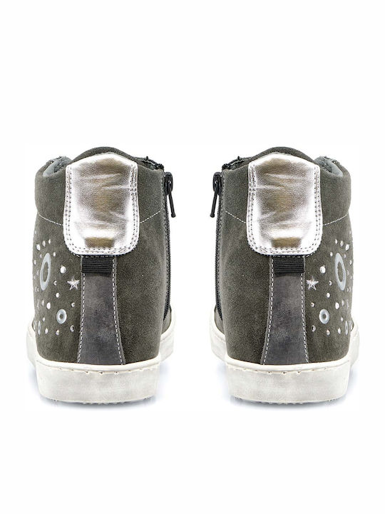 Papistas Kids Suede Kids Boots Gray