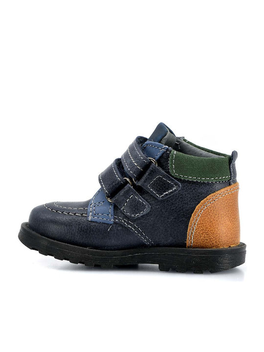 Papistas Kids Kids Boots with Velcro Navy Blue