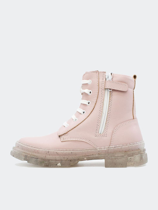 22728 Детски Боти с Връзки Розов 22728-PINK