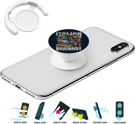 Italian Brainrot Phone Holders Stand White Pop Socket
