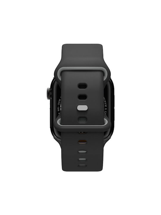 Spigen Nano Pop Каишка Силикон Черен (Apple Watch 6, 7, 8, 9, 10, SE - Spigen)