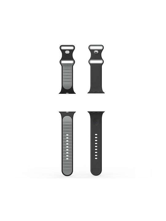Spigen Nano Pop Каишка Силикон Черен (Apple Watch 6, 7, 8, 9, 10, SE - Spigen)