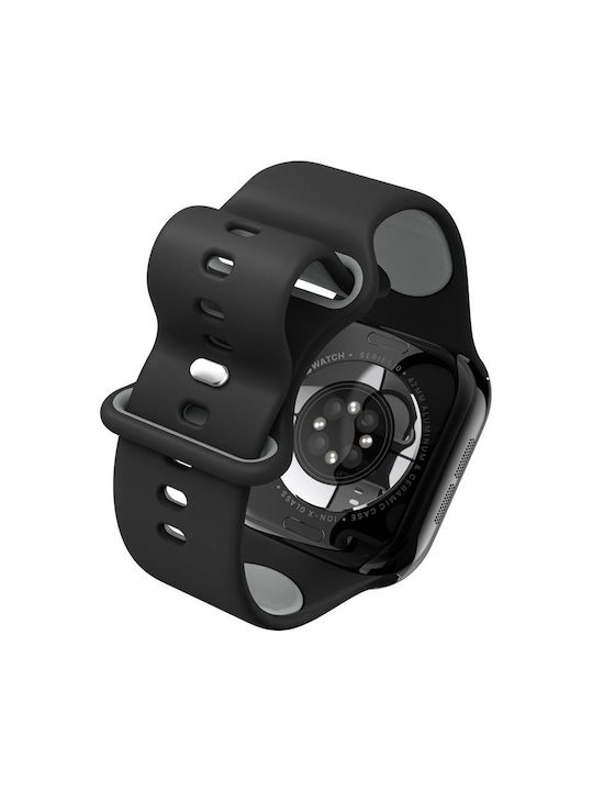 Spigen Nano Pop Каишка Силикон Черен (Apple Watch 6, 7, 8, 9, 10, SE - Spigen)