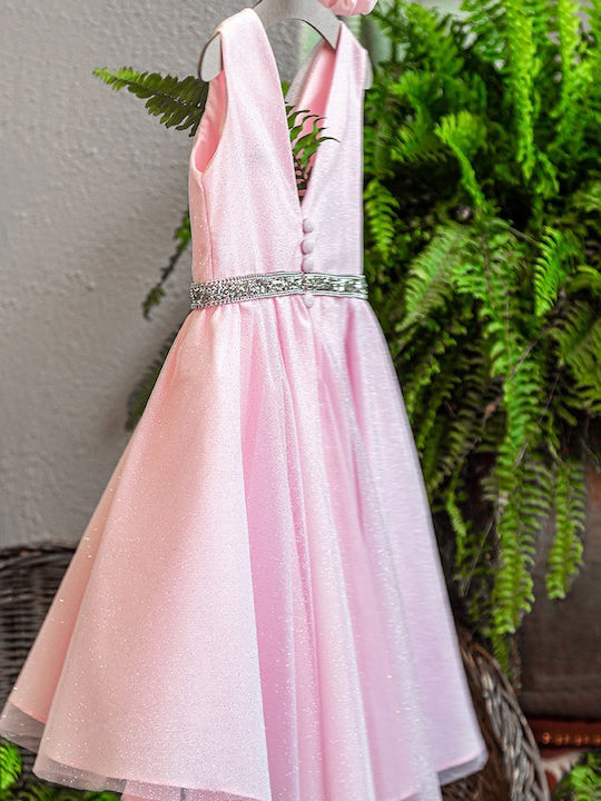Sugar N Spice Pink Baptism Dress