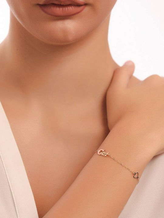 Κίτρινο Χρυσό Παιδικό Βραχιόλι Κ14 Girl Br11400237