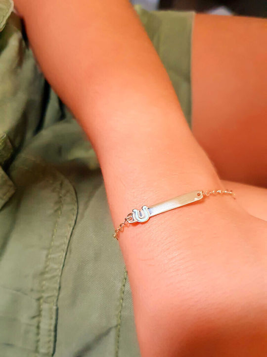 Katsigiannis Kids Bracelet ID from Gold 9K Katsigiannis Kids Bracelet ID from Gold 9K