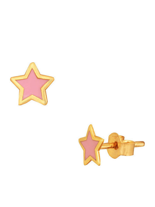 Kinderohrringe Aus 9k Gold Sterne