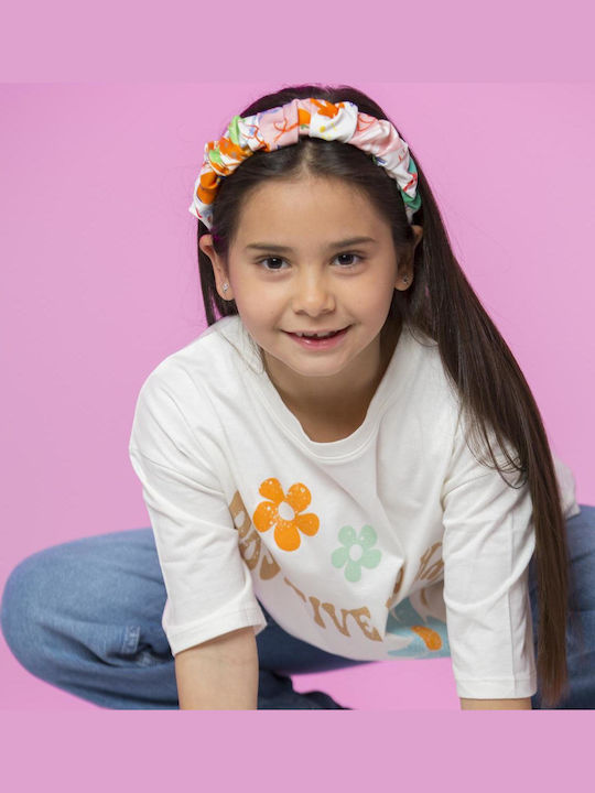 Kinder Haarband mit Blume Mehrfarbig 1Stück