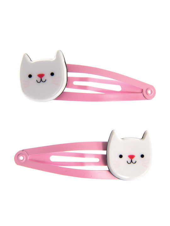 Kids Hair Clips Cookie Cat Rex London