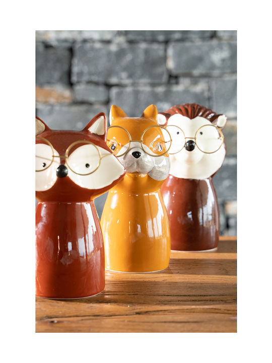 Ζωάκι Γυαλιά 19.5x11.7x12.8cm Καφέ Kaeming