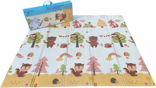 Детски килим Playmat 194смx156см 1см с височиномер и анатомичен жираф в гора