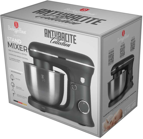 Berlinger Haus Стенд миксер 1500W с Неръждаема Купа 5лт