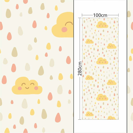 Geprägte Kinder Tapeten Lachende Wolken