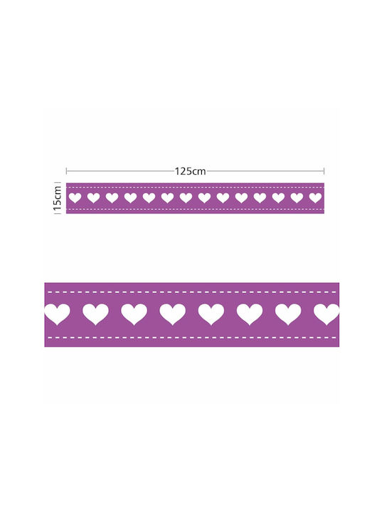 Caravelshop Детска стикерна за стена Стена Граница 125x15бр