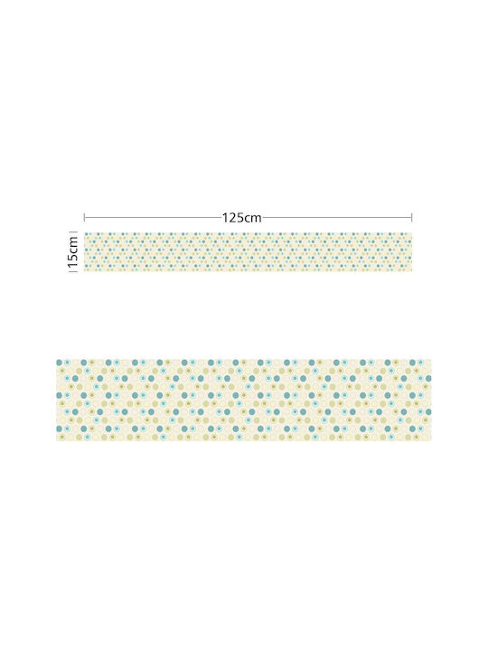 Caravelshop Детска стикерна за стена Стена Граница 125x15бр