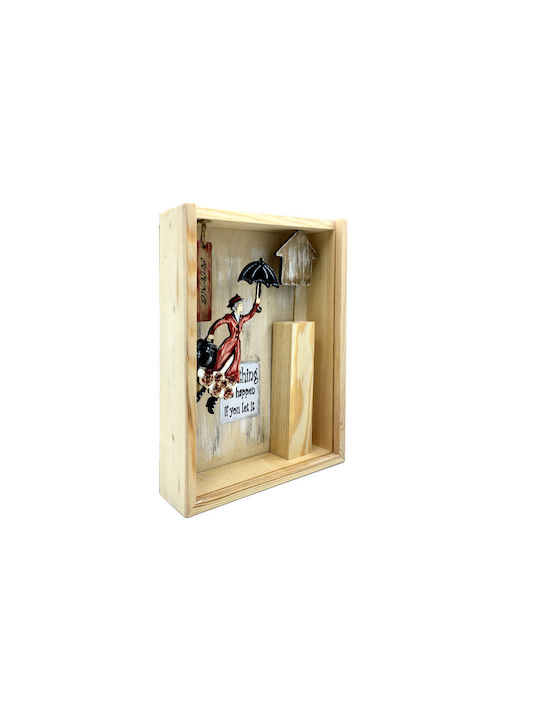 Handgefertigtes Mary Poppins Gerahmtes Kinder Wandkunst