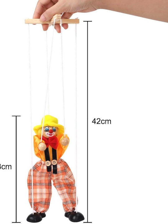 SP Souliotis Kids Decorative Hanging Puppet Orange made of Fabric 23εκ.