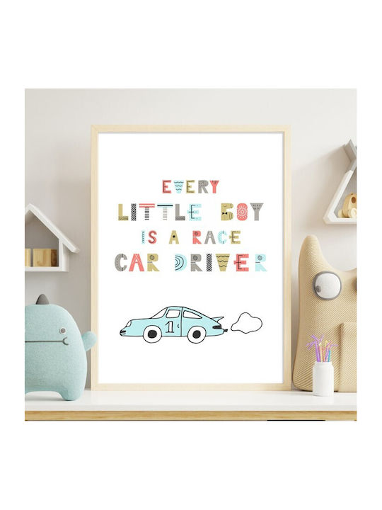 Αφίσες Poster Little Car Driver Χαρτί 15x20cm