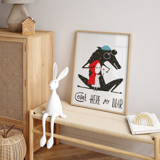 Αφίσες Poster Κοκκινοσκουφίτσα Λύκος Χαρτί 15x20cm