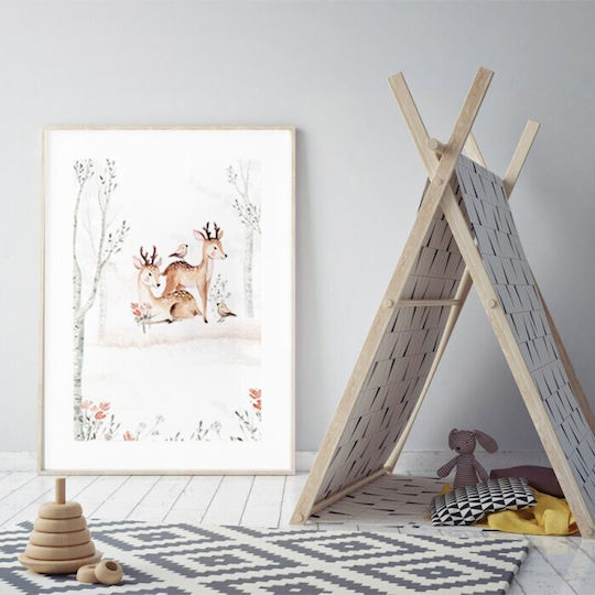 Posters Poster Brown Little Deer Paper 15x20cm