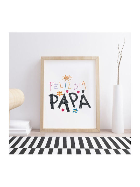 Αφίσες Poster Feliz Dia Papa Χαρτί 15x20cm