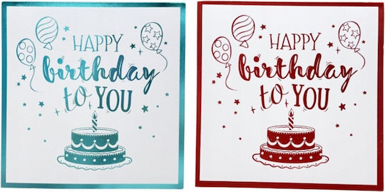 Birthday Card Playing Melody Music Light Cake Led Candle Plays Lights