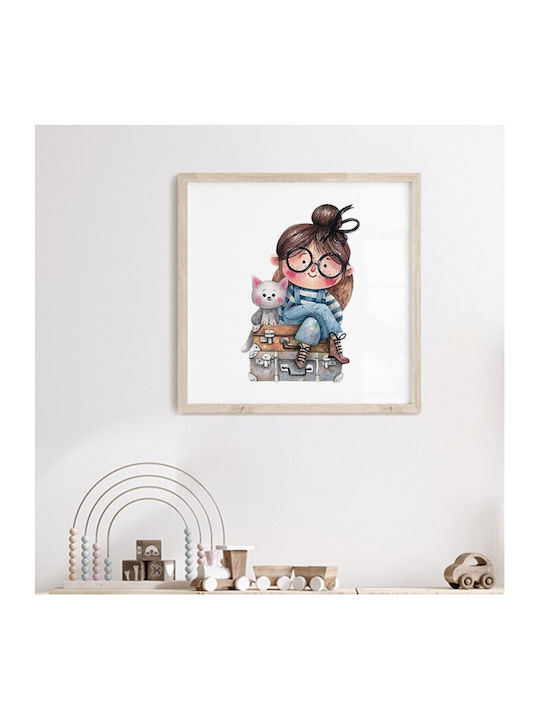 Αφίσες Poster Κοριτσάκι Γυαλιά Χαρτί 30x30cm