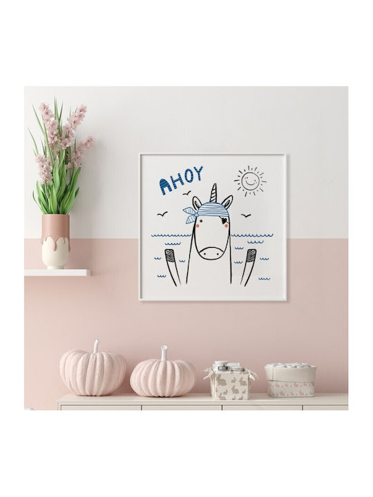 Αφίσες Poster Μονόκερος Πειρατής Χαρτί 100x100cm