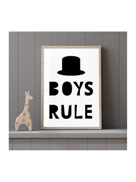 Αφίσες Poster Boys Rule Χαρτί 15x20cm