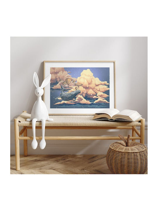 Αφίσες Poster Φάλαινα Πετάει Χαρτί 20x15cm
