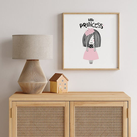 Αφίσες Poster Pink Little Princess Χαρτί 30x30cm