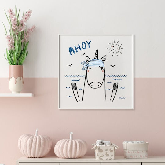 Unicorn Pirate Poster Paper 60x60cm