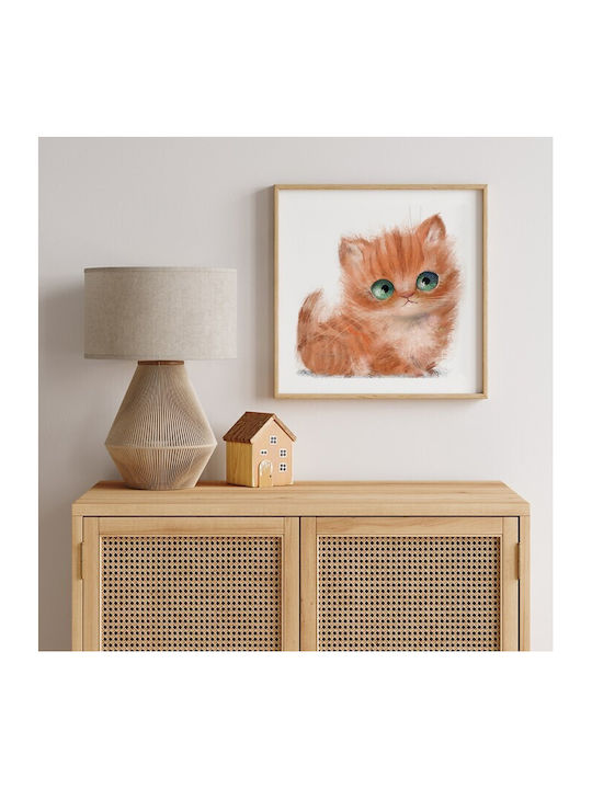 Poster Posters Orange Kitten Paper 90x90cm