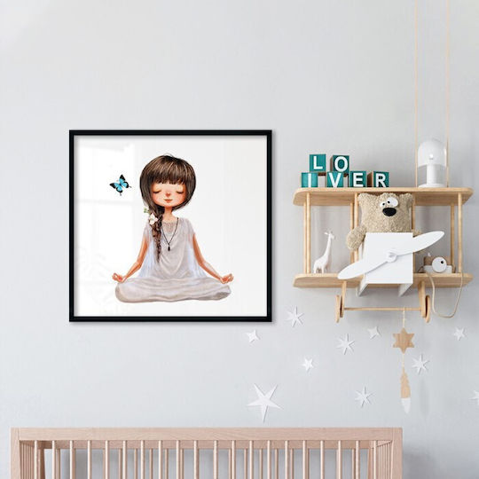 Poster Posters Girl Meditating Paper 60x60cm