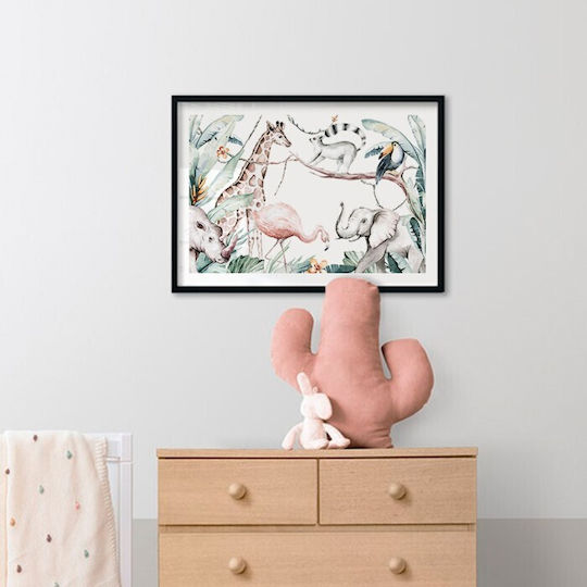 Zoo Animals Poster Jungle Paper 20x15cm