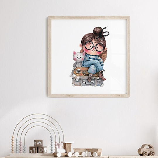 Girls Poster Glasses Paper 40x40cm