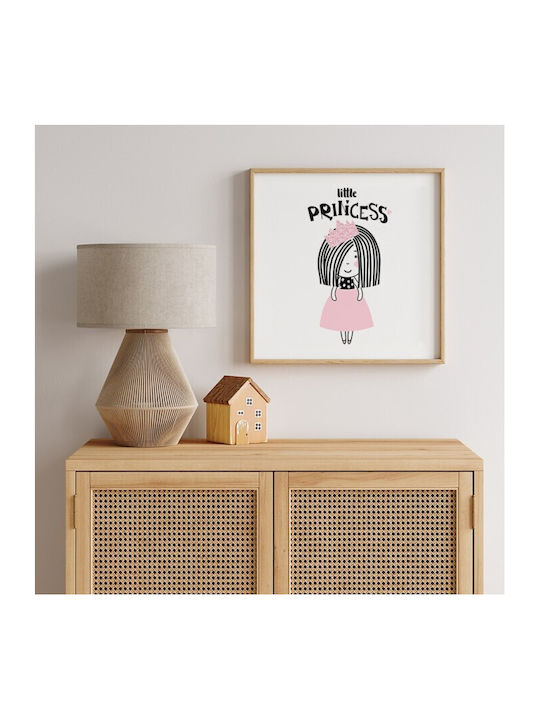 Αφίσες Poster Pink Little Princess Χαρτί 40x40cm