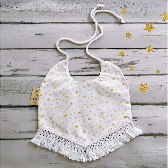 Milou & Lou Steluțe Limited Edition Bavetă material textil cu bandă de dantelă Auriu