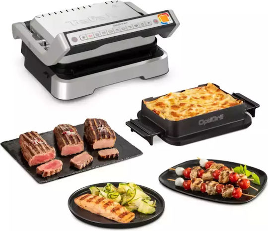 Tefal Optigrill Τοστιέρα Γκριλιέρα 2000W Γκρι