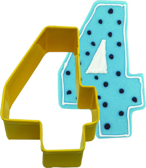 Cookie Cutter Number 4 8cm
