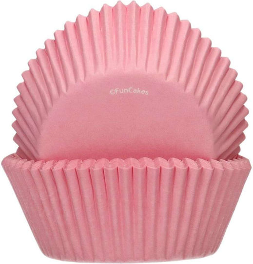 Φορμάκια Muffin Ροζ Σετ 48 Τμχ