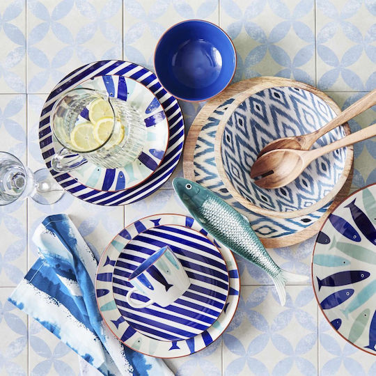 Pure Kitchen Kochgeschirr-Set Servierset für Salat 2 Stück Braune Akazienholz Set 2