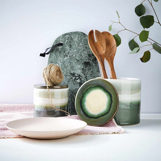 Pure Kitchen Kochgeschirr-Set Servierset für Salat 2 Stück Braune Akazienholz Set 2