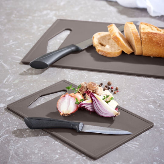 Set of 2 Plastic Chopping Boards 14x24 and 24x35 cm Day 10844 Black