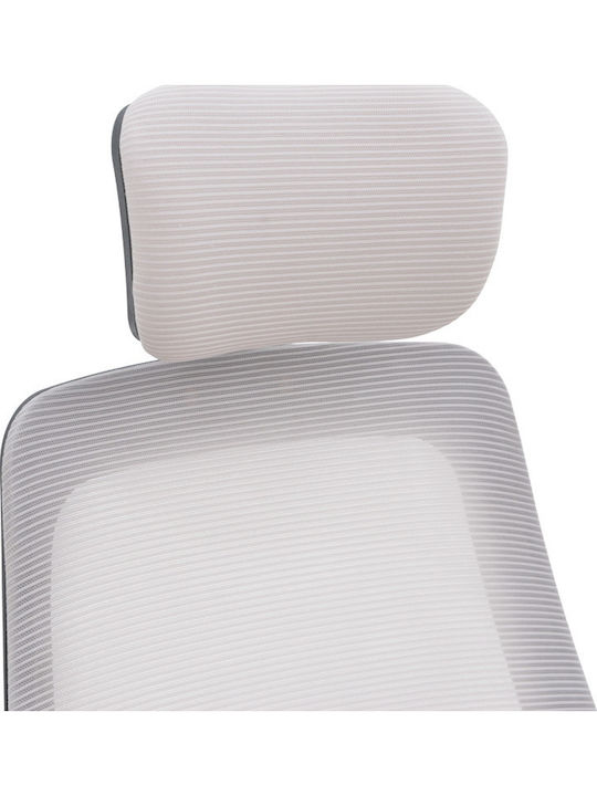 Peja Reclining Office Chair with Fixed Arms Grey-beige Pakketo