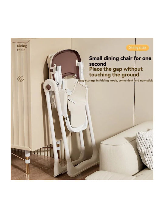 Dream House Foldable Baby Highchair with Adjustable Height Blue